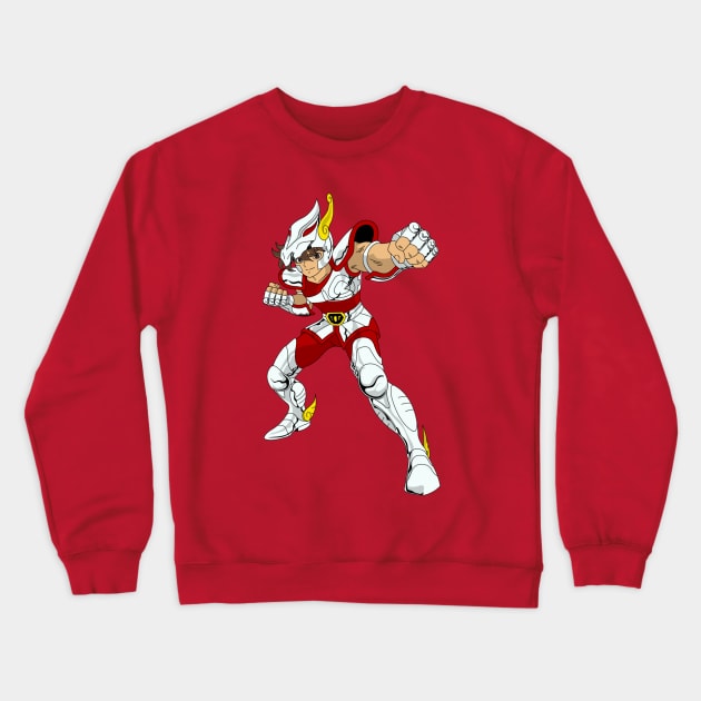 Saint Seiya - Seiya Pegasus Crewneck Sweatshirt by Nykos